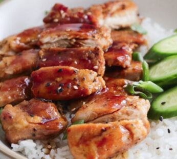 TERIYAKI CHICKEN OVER RICE