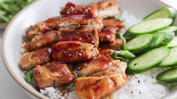 TERIYAKI CHICKEN OVER RICE